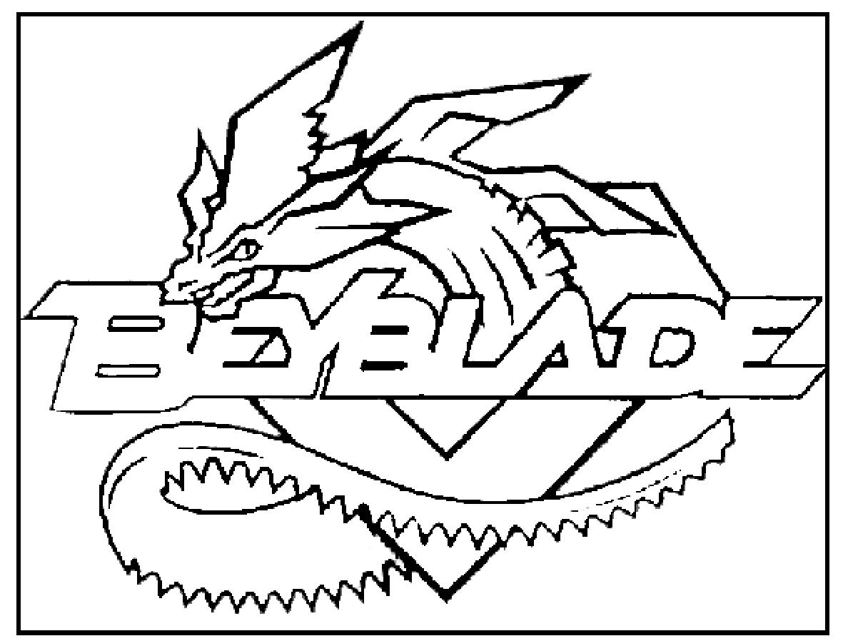 coloriage beyblade blason